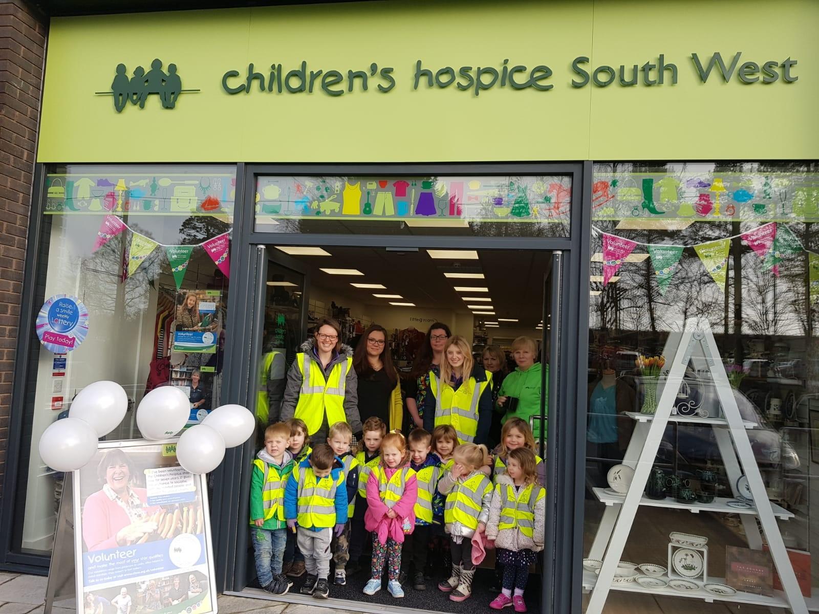 Young shoppers visit new children’s charity shop Childrens Hospice